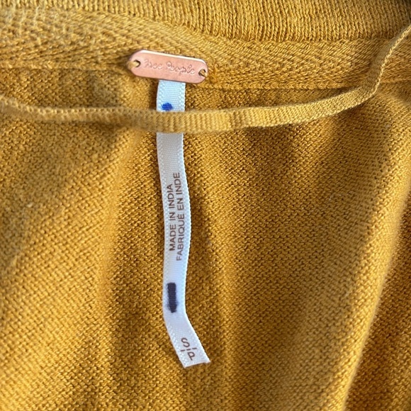 Free People - Light Magic Henley - Bohemian Mustard and Rust Top- size S - Picture 4 of 6
